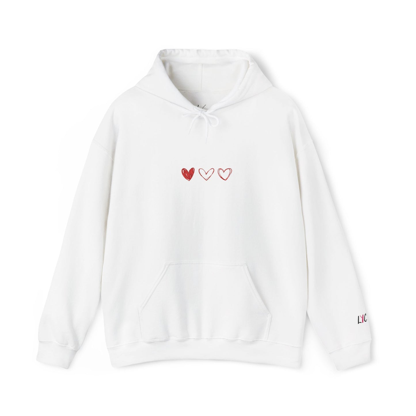 LYC- 3 Hearts- Hooded Sweatshirt