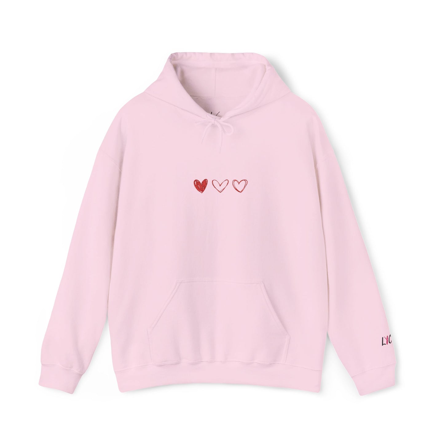 LYC- 3 Hearts- Hooded Sweatshirt