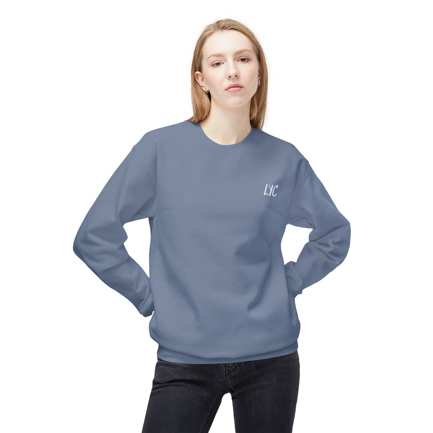 Foods Before Dudes Fleece Crewneck Sweatshirt