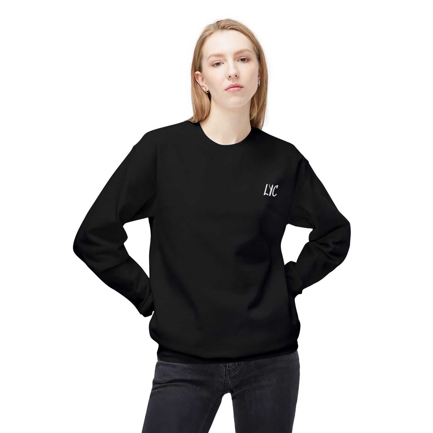 Foods Before Dudes Fleece Crewneck Sweatshirt